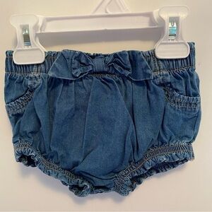 Cat & Jack Baby Girls Bubble Shorts Bloomers With Bow Size 12 Months